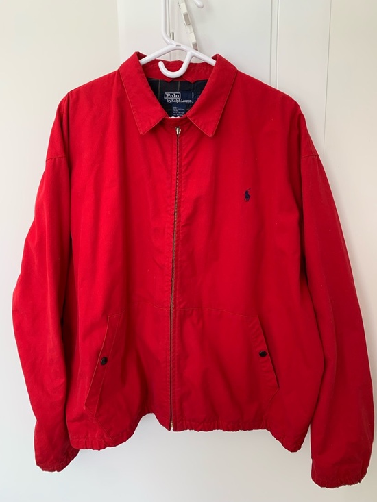 Polo Ralph Lauren Other - Polo Ralph Lauren 100% cotton Harrington Jacket Mens XL  Red Plaid Lined Pony